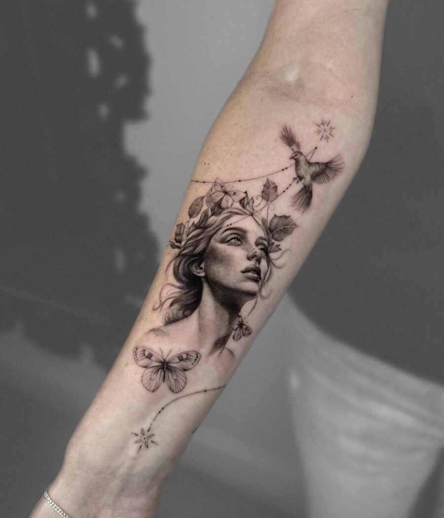 Stunning detail in hyper-realistic tattoo art Tattoo on skin