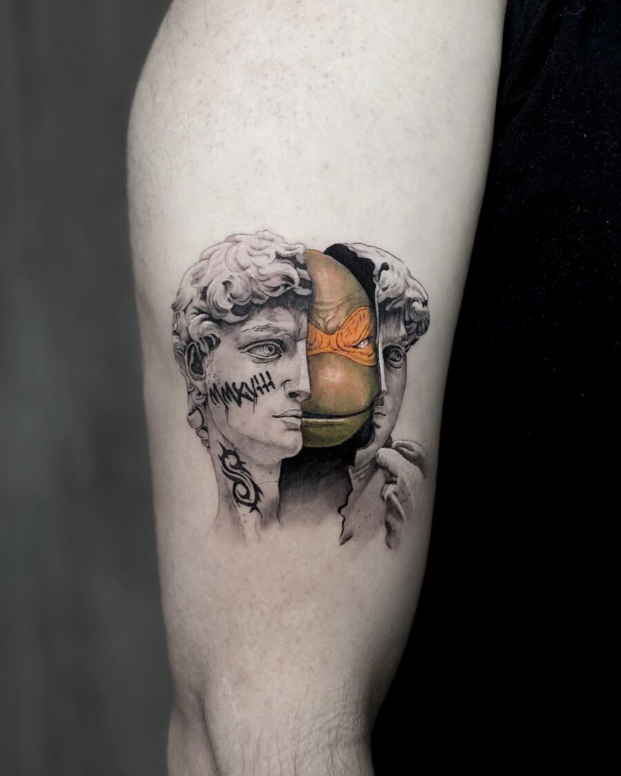 Stunning realism meets artistic imagination in ink Tattoo on skin