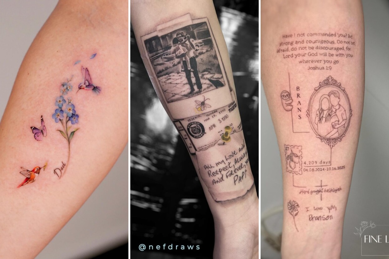 35+ In Loving Memory Tattoo Ideas Honoring Cherished Lifelong Legacies Featured 3-Panel Lookbook Collage