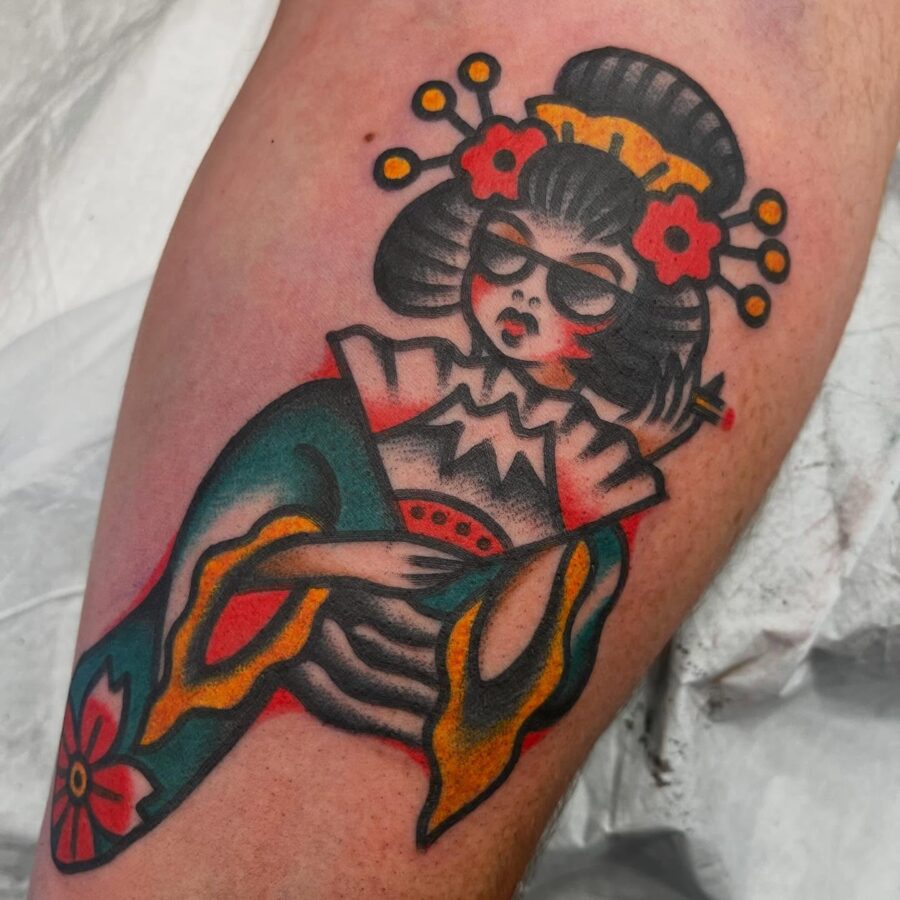 Exquisite geisha tattoo embodies Japanese culture Tattoo on skin