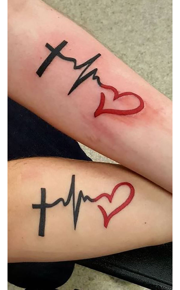 Bold Faith and Love Graphics Love Tattoo Tattoo on skin