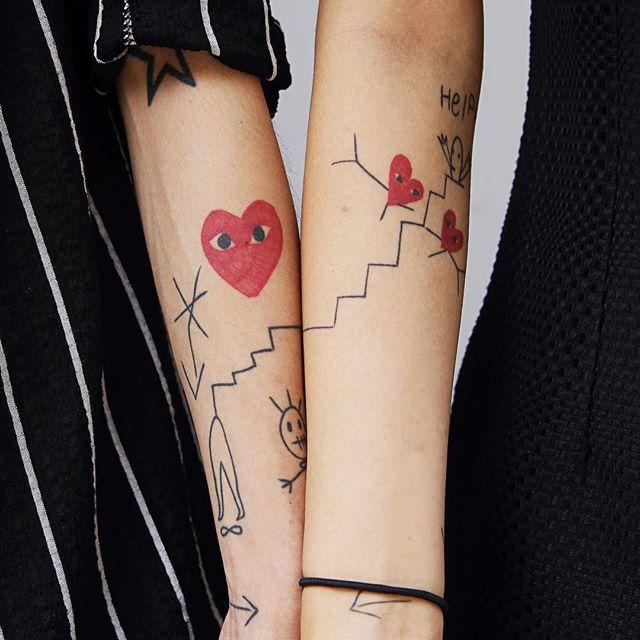 Lost Without You Love Tattoo Love Tattoo Tattoo on skin