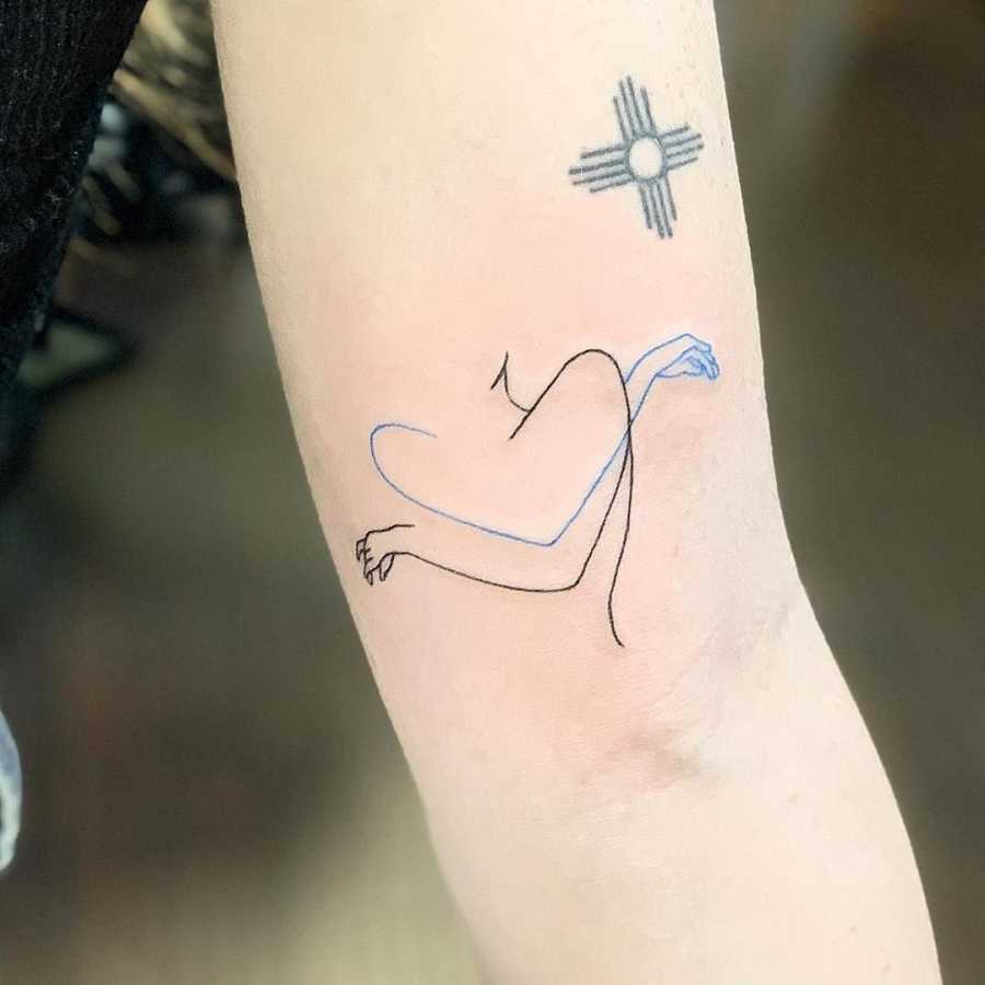 Sketch Style Hug Heart Love Tattoo Ideas Tattoo on skin
