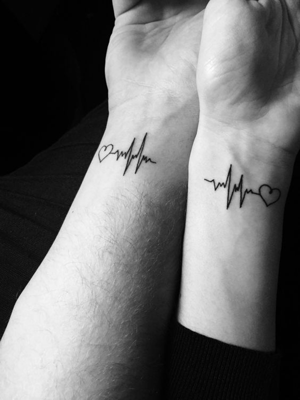 Two Hearts, One Beat Tattoo Tattoo on skin