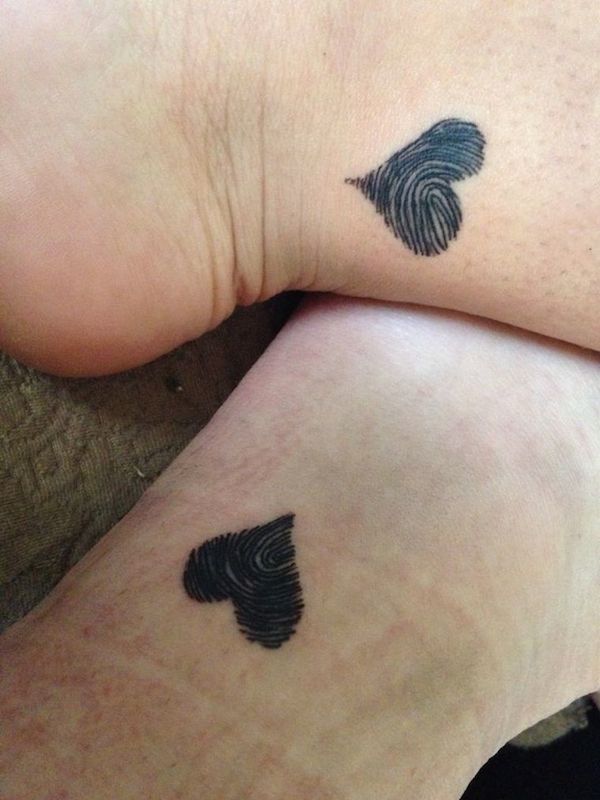 Your Fingerprint on My Heart Love Tattoo Ideas Tattoo on skin