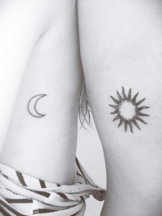 matching couple tattoos Tattoo on skin