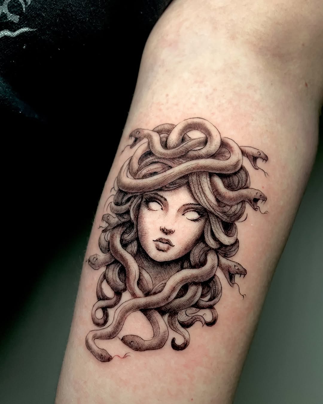 Intricate Medusa Tattoo with Snakes Design medusa tattoos