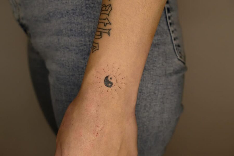 Embrace balance with this yin-yang design Tattoo on skin
