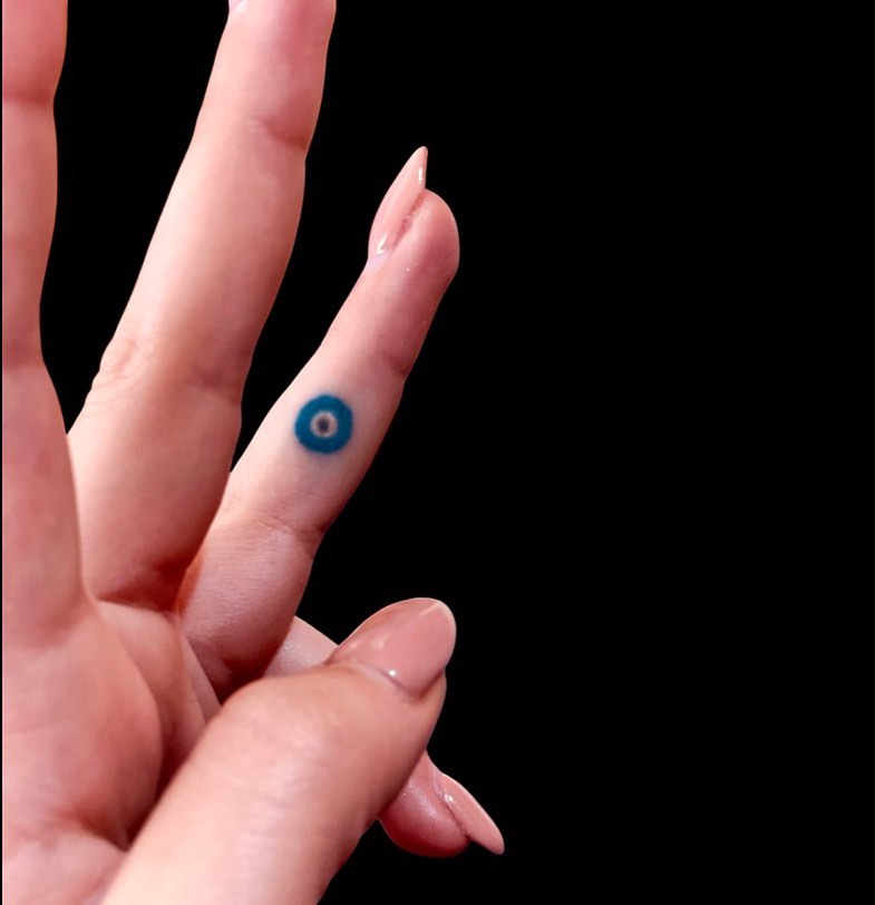 Simple design evokes calm and focus Tattoo on skin