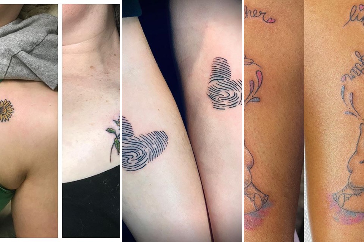 28+ Mother Daughter Tattoos Honoring Pure Generational Love Featured 3-Panel Lookbook Collage