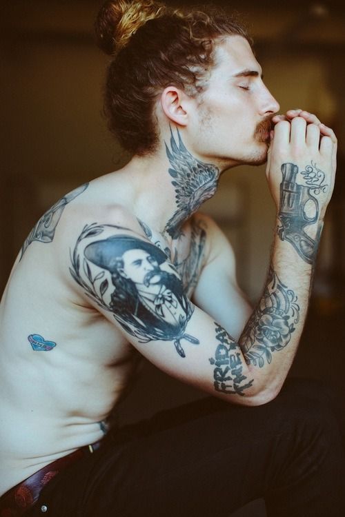 A Neck Tattoo Takes Flight Tattoo on skin