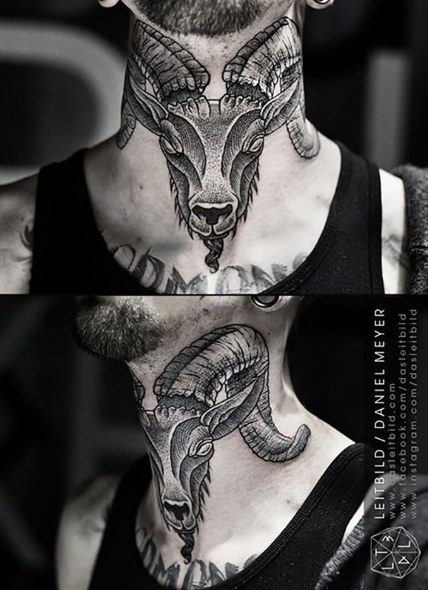 I Ram What I Ram Neck Tattoo Tattoo on skin