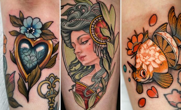 35+ Neo Traditional Tattoo Ideas Bursting With Lush Shading and Linework