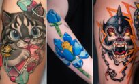 35+ New School Tattoo Ideas Bursting With Exaggerated Comic Energy