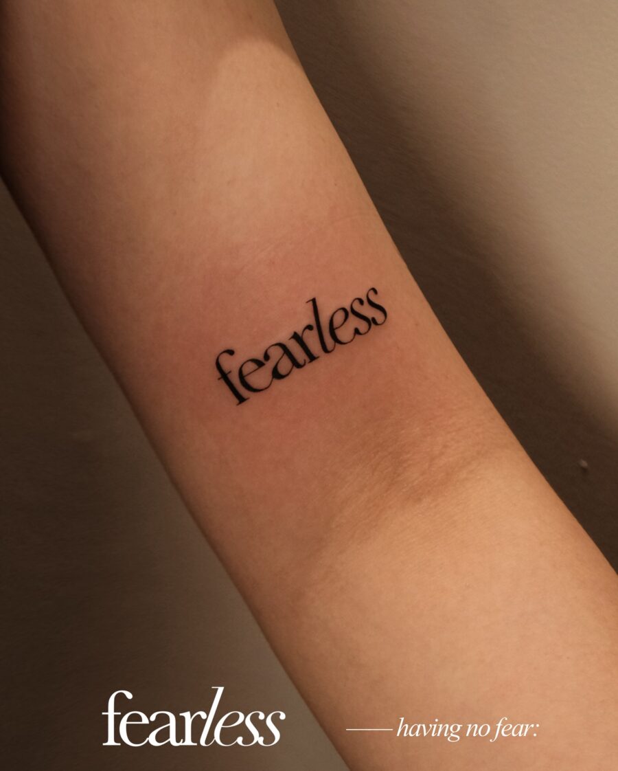 A Bold Statement in Ink Tattoo on skin