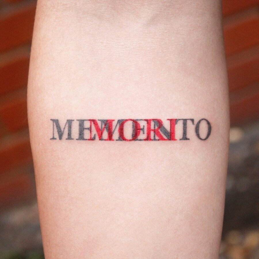 Bold tattoo capturing the essence of memory Tattoo on skin