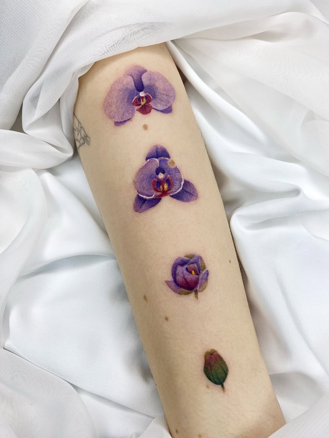 Elegant orchid tattoos for delicate floral expressions Tattoo on skin