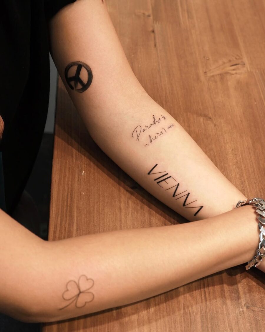 Stylish Peace Tattoos for Modern Expressions Tattoo on skin
