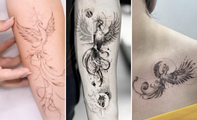 35+ Phoenix Tattoo Ideas Rising From Ash With Radiant Fire
