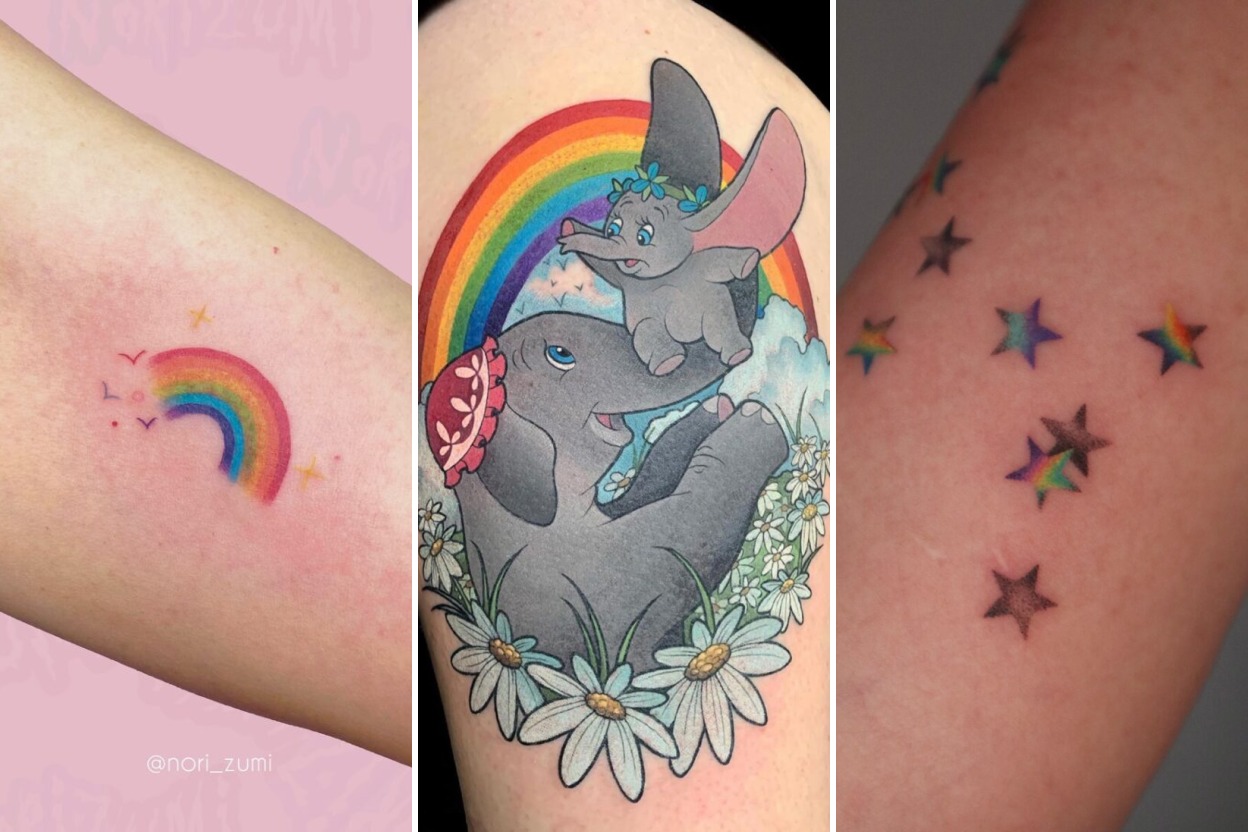 35+ Rainbow Baby Tattoo Ideas Celebrating Miraculous Life and Hope Featured 3-Panel Lookbook Collage