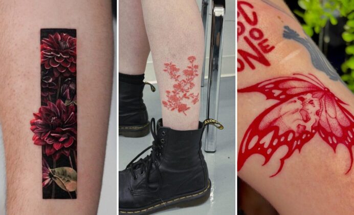 35+ Red Ink Tattoo Ideas Radiating Bold Chromatic Intensity