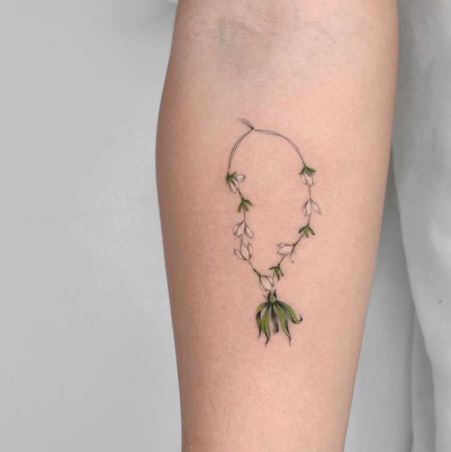 Delicate sampaguita flower tattoo design Tattoo on skin