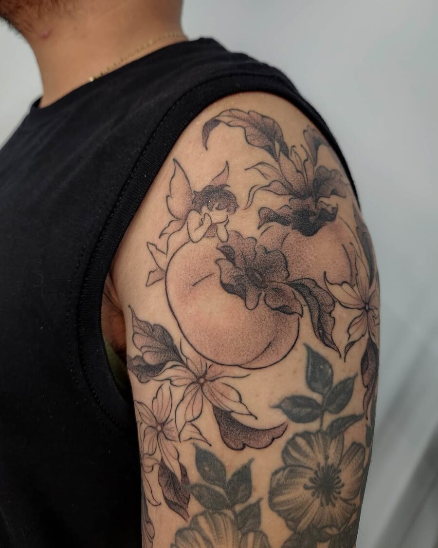 Elegant Sampaguita Tattoos with Intricate Details Tattoo on skin
