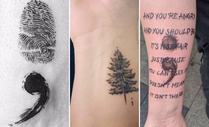 20+ Semicolon Tattoo Ideas Celebrating Strength and Resilience