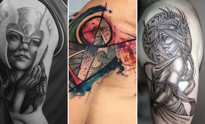 20+ Shoulder Tattoo Ideas That Naturally Frame Musculature and Posture
