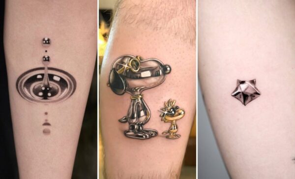 35+ Silver Ink Tattoo Ideas Shimmering With Futuristic Metallic Grace