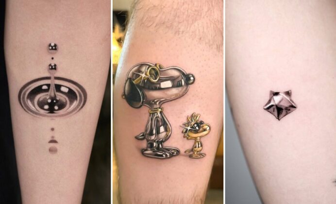35+ Silver Ink Tattoo Ideas Shimmering With Futuristic Metallic Grace