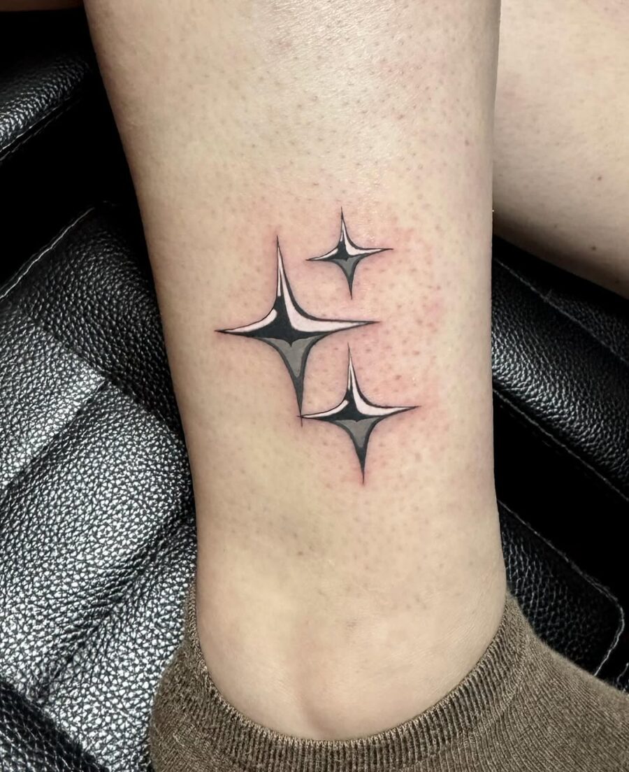 Stylish silver ink star tattoos for your skin Tattoo on skin