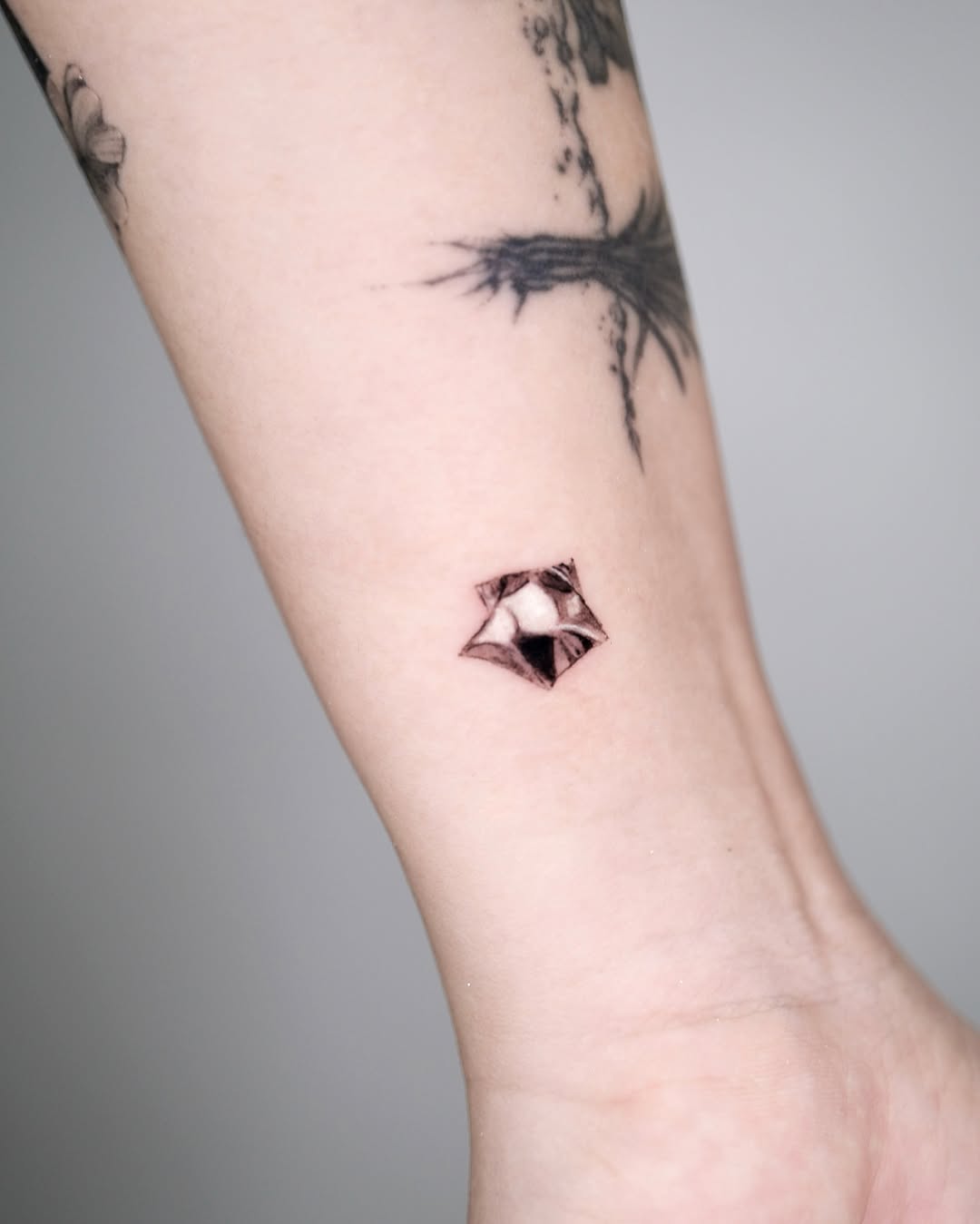 Unique silver ink star tattoo design Tattoo on skin