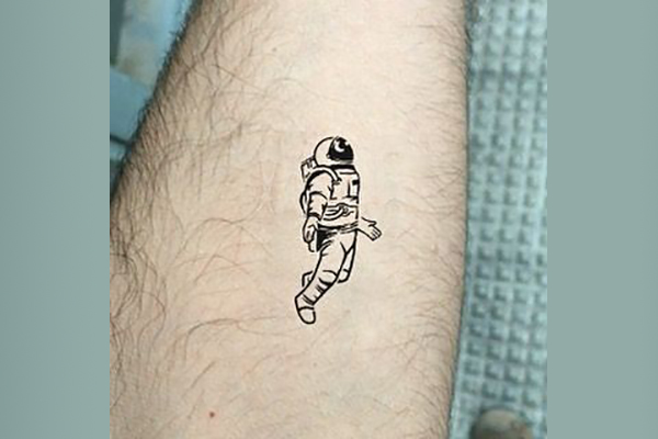 Astronaut Best Small Tattoo Design for the Space Lovers Tattoo on skin