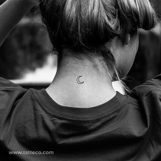 Crescent Moon Tattoo Design for the Night Lovers Tattoo on skin