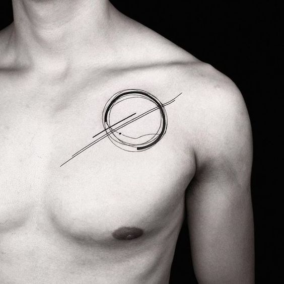 Hair-Strand Curved Circle Tattoo Design Idea for the Shallow Depth Lovers Tattoo on skin