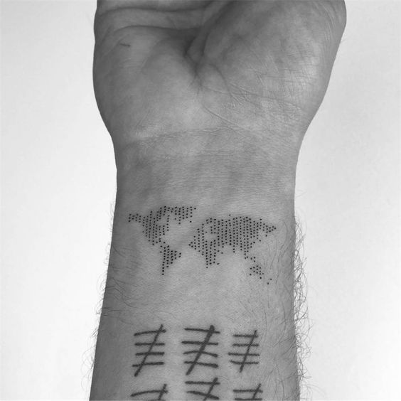 small tattoo Tattoo on skin