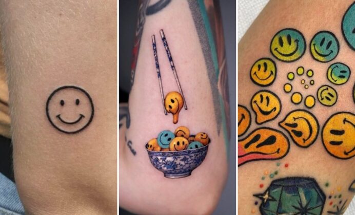 35+ Smiley Face Tattoo Ideas Spreading Instant Nostalgic Positivity