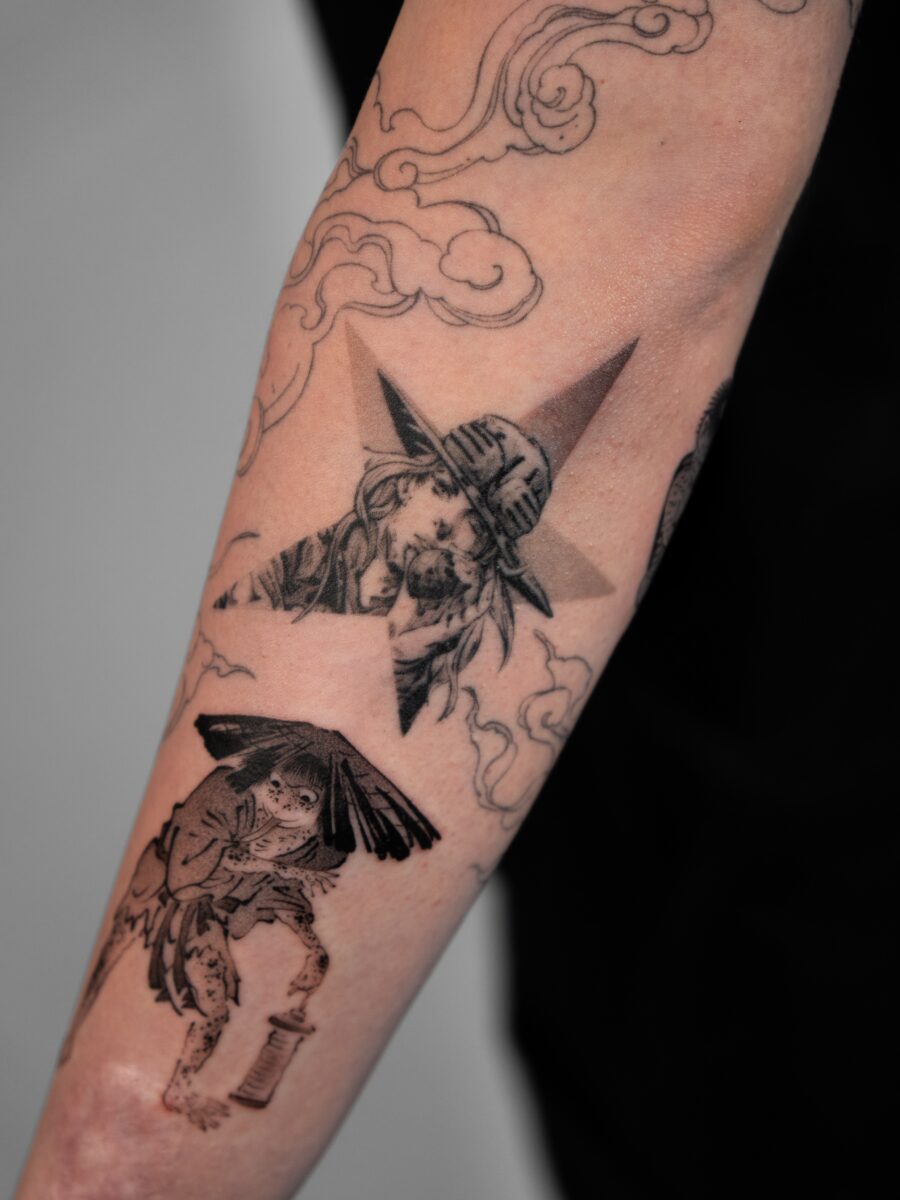 Explore detailed Spirited Away tattoo artistry Tattoo on skin