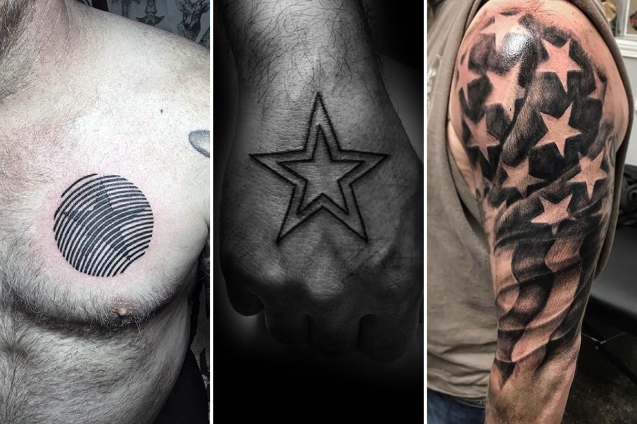 30+ Star Tattoos That Radiate Cosmic Guidance and Wonder Featured 3-Panel Lookbook Collage