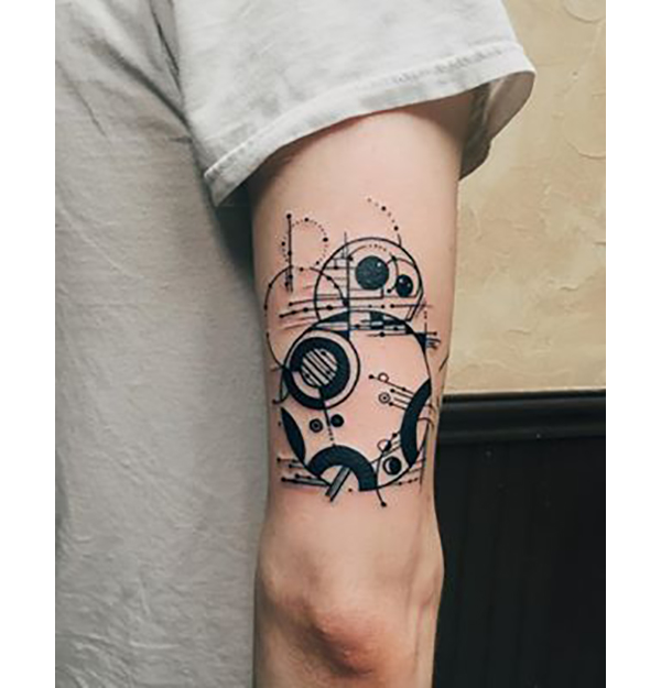 BB-8 Droid Star Wars Tattoo Ideas Tattoo on skin
