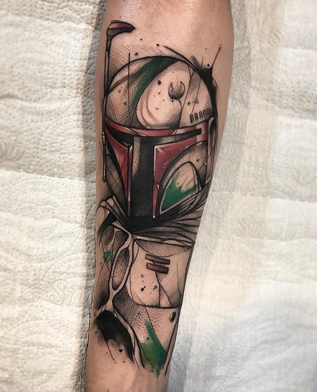 Boba Fett Star Wars Tattoo Tattoo on skin