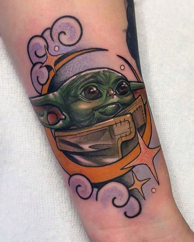 Cartoon Child Star Wars Tattoos Tattoo on skin