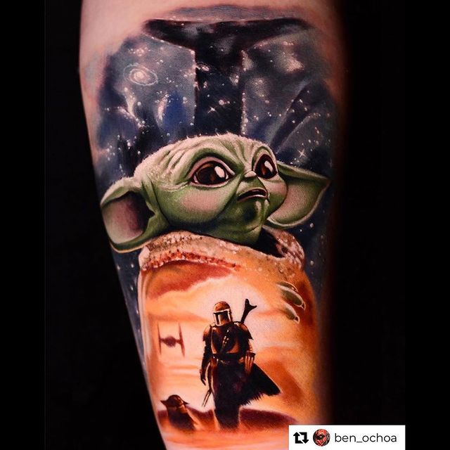 The Mandalorian Star Wars Tattoo Ideas Tattoo on skin
