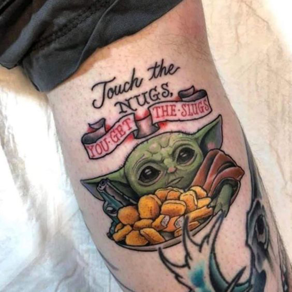 Gangster Mandalorian Star Wars Tattoo Ideas Tattoo on skin