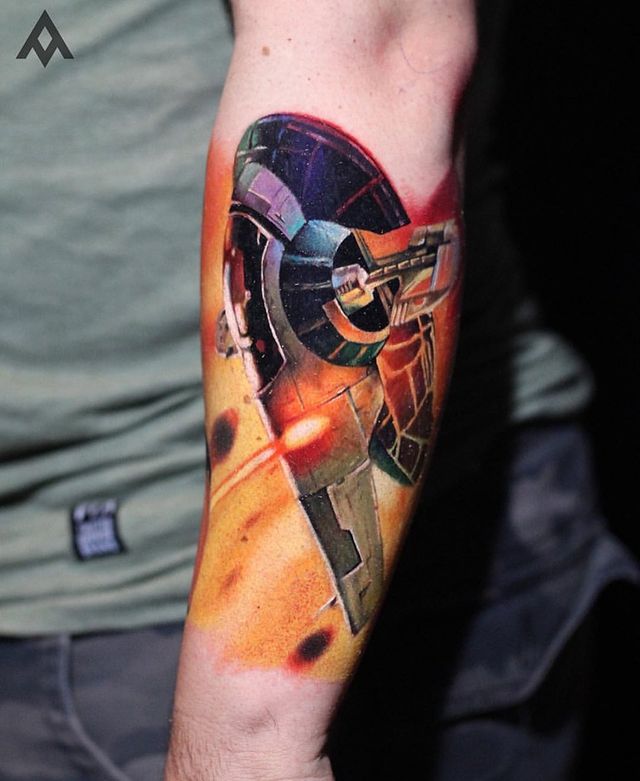 Slave 1 Star Wars Tattoos Tattoo on skin