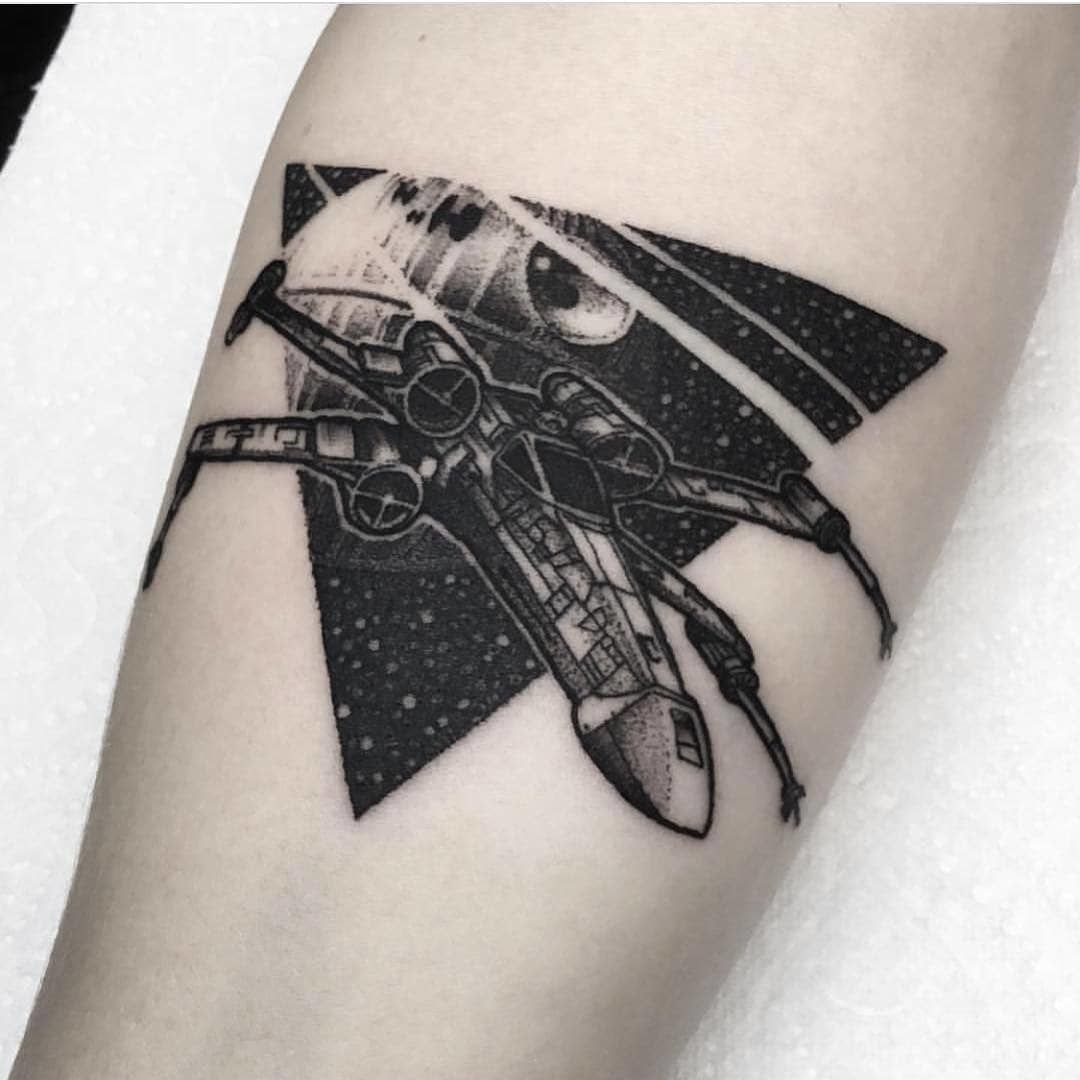 X-Wing Flight Star Wars Tattoo Ideas Tattoo on skin