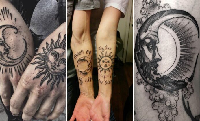 30+ Sun and Moon Tattoo Ideas Harmonizing Celestial Balance