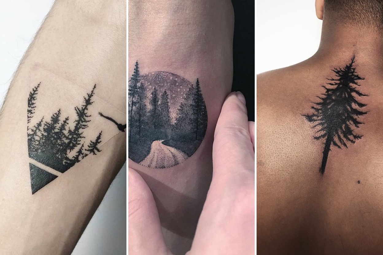 30+ Tree Tattoos Rooted in Ancient Wisdom and Organic Growth Featured 3-Panel Lookbook Collage
