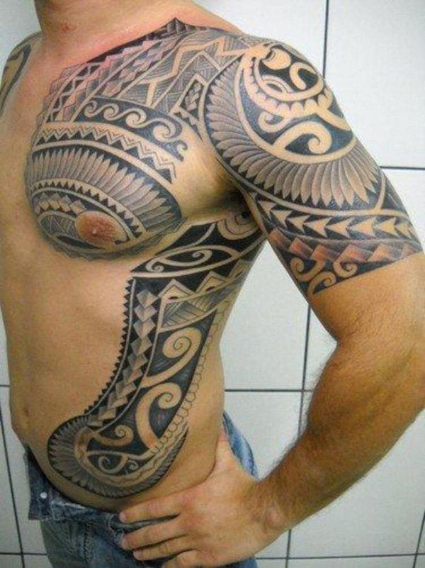 A bold and imposing Maori Tribal Tattoo on a man's hand Tattoo on skin